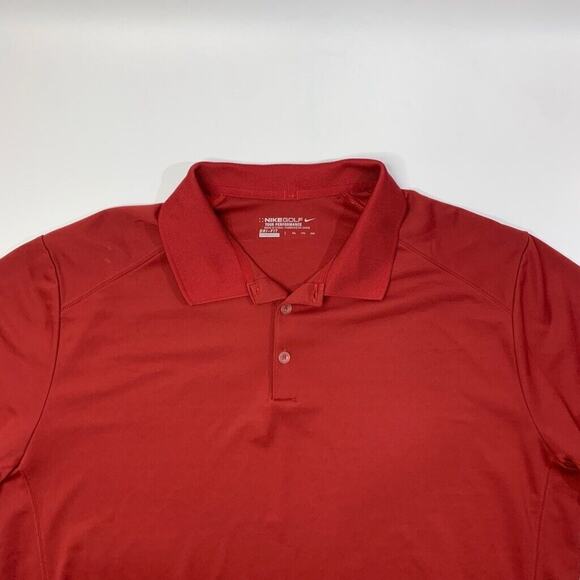 Nike Polo Shirt Mens XXL 2XL Ruby Dri Fit Short Sleeve Tour Performance Golf - Picture 3 of 11